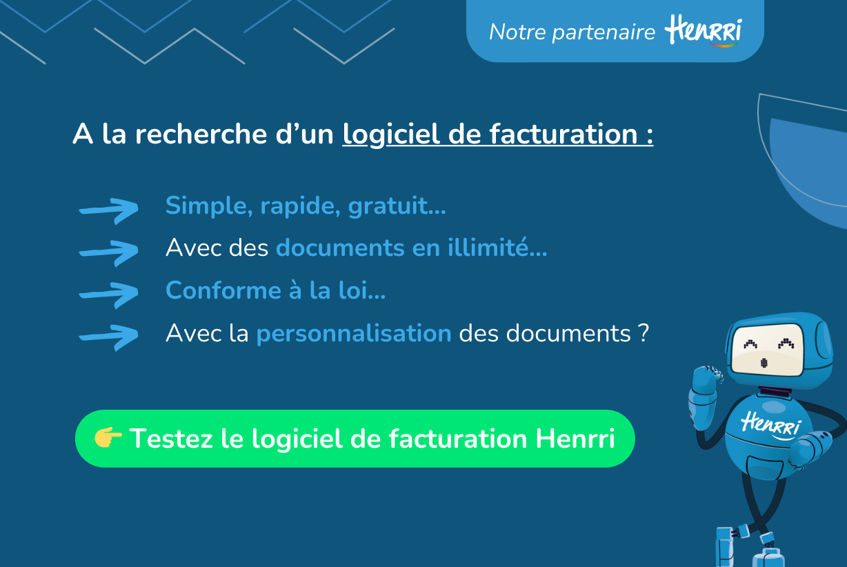 A la recherche d'un logiciel de facturation simple, rapide, gratuit, avec documents illimités, conforme à la loi, avec la personnalisation des documents ? Testez le logiciel de facturation Henrri